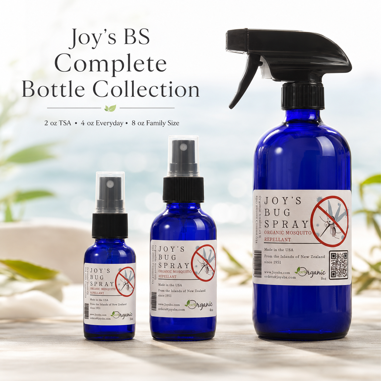 Joy's BS glass bottle bundles — premium glass spray bottle collections
